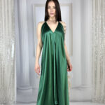 Suknia Bella EMERALD LUX (100% silk) - obrazek 5