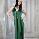 Suknia Bella EMERALD LUX (100% silk)