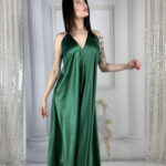 Suknia Bella EMERALD LUX (100% silk) - obrazek 2