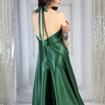 Suknia Bella EMERALD LUX (100% silk) - obrazek 7