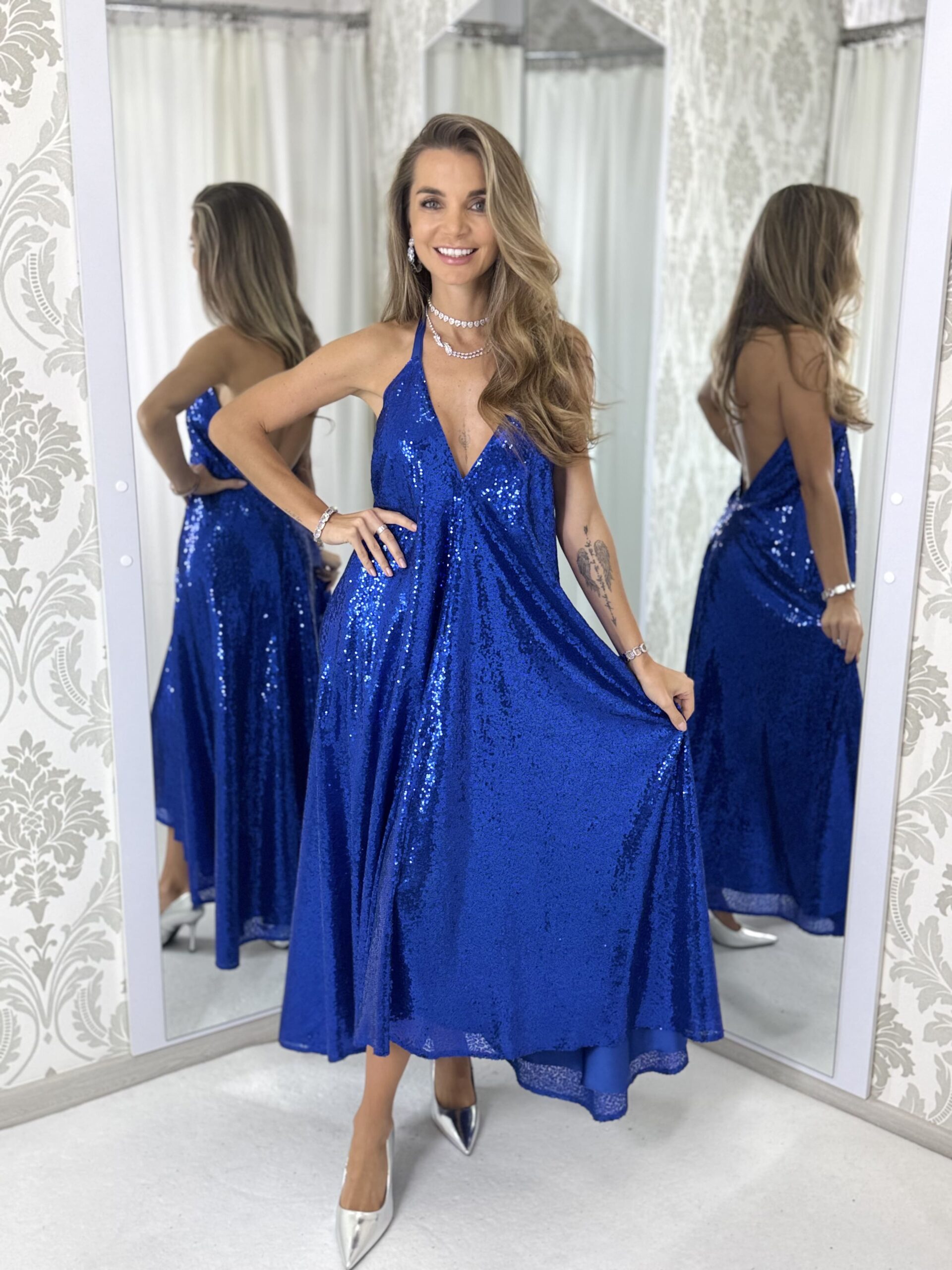 Dress Bella Glamour COBALT - Image 7