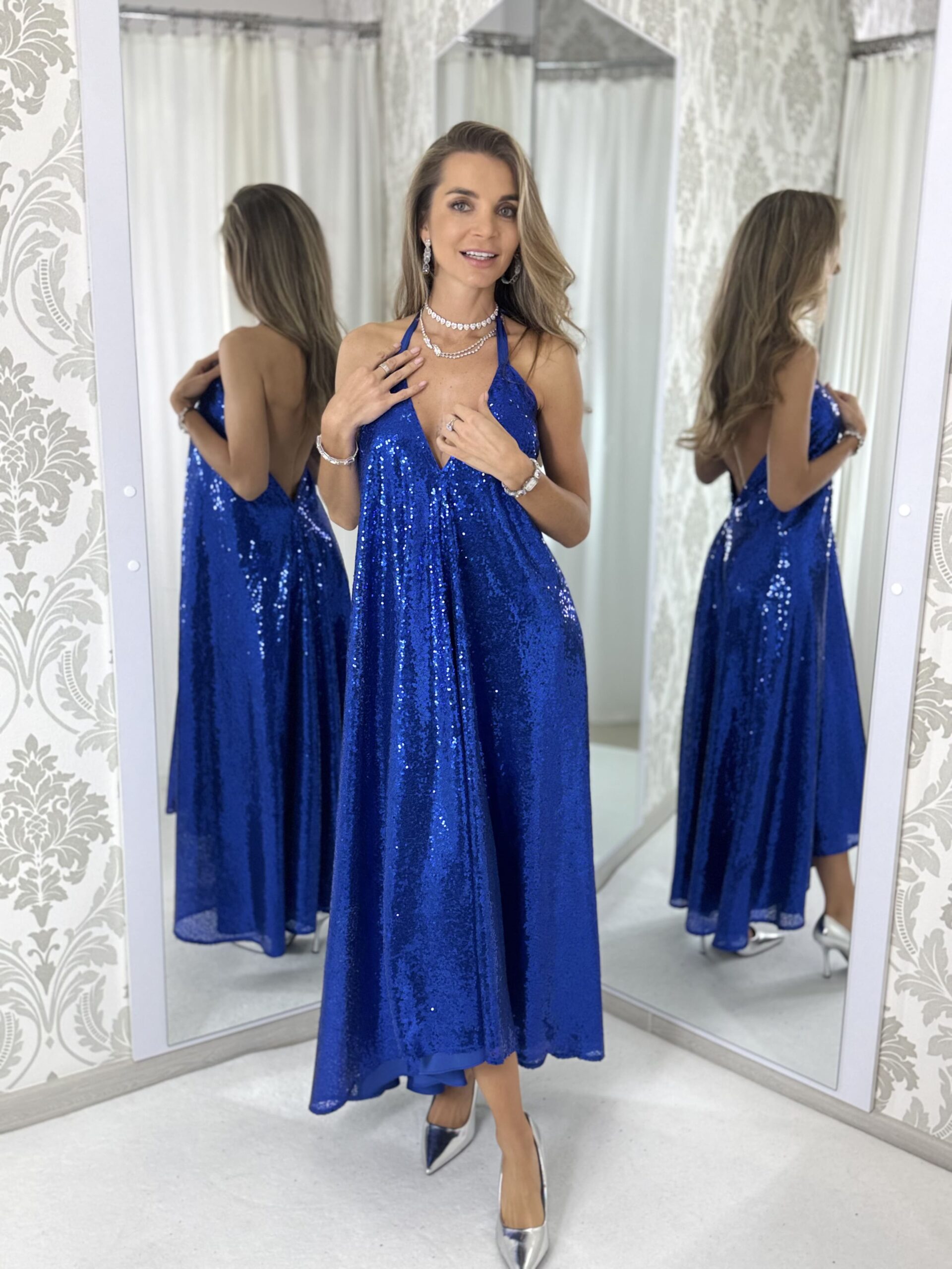 Dress Bella Glamour COBALT - Image 4