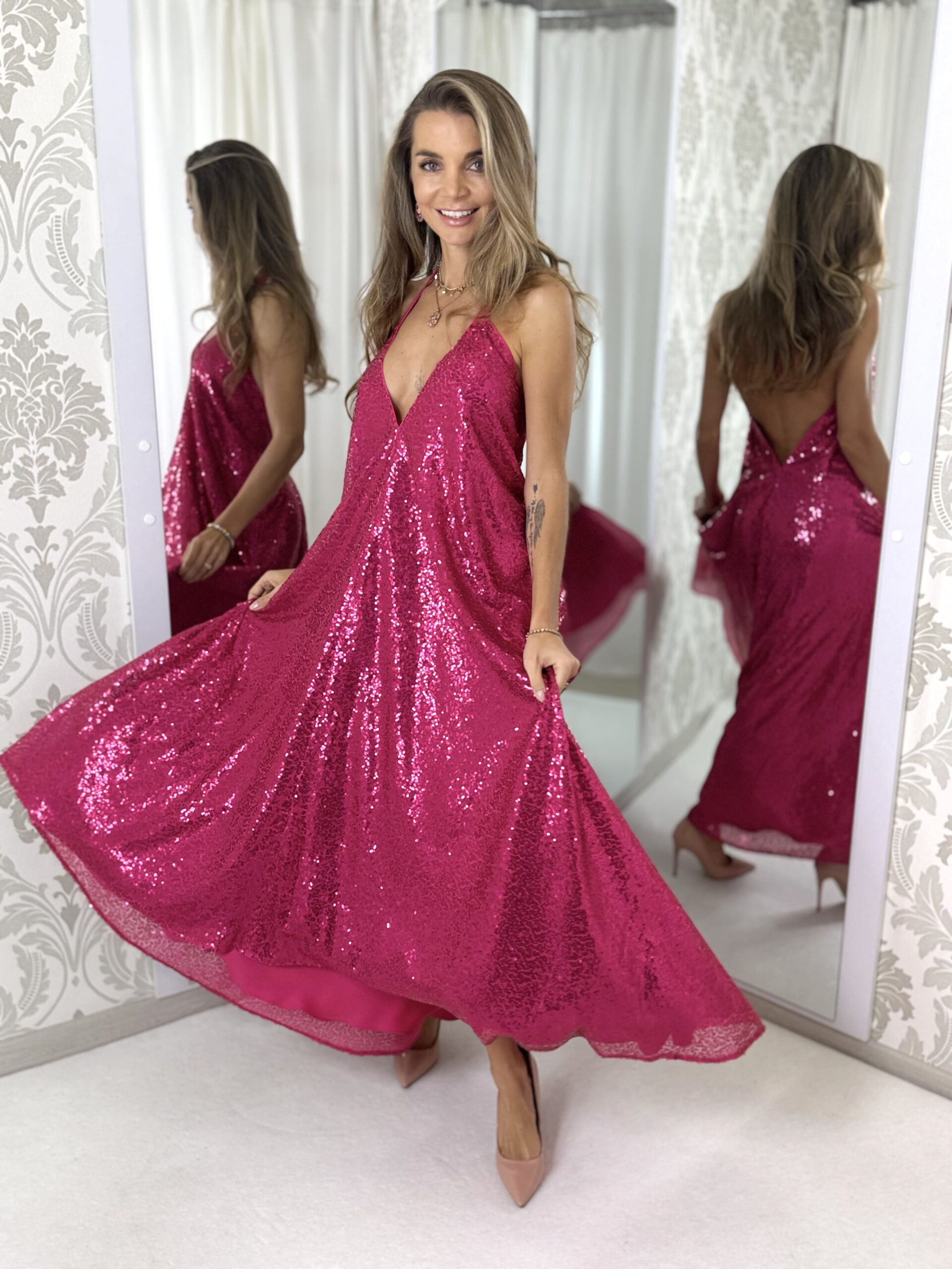 Dress Bella Glamour RASPBERRY - Image 4