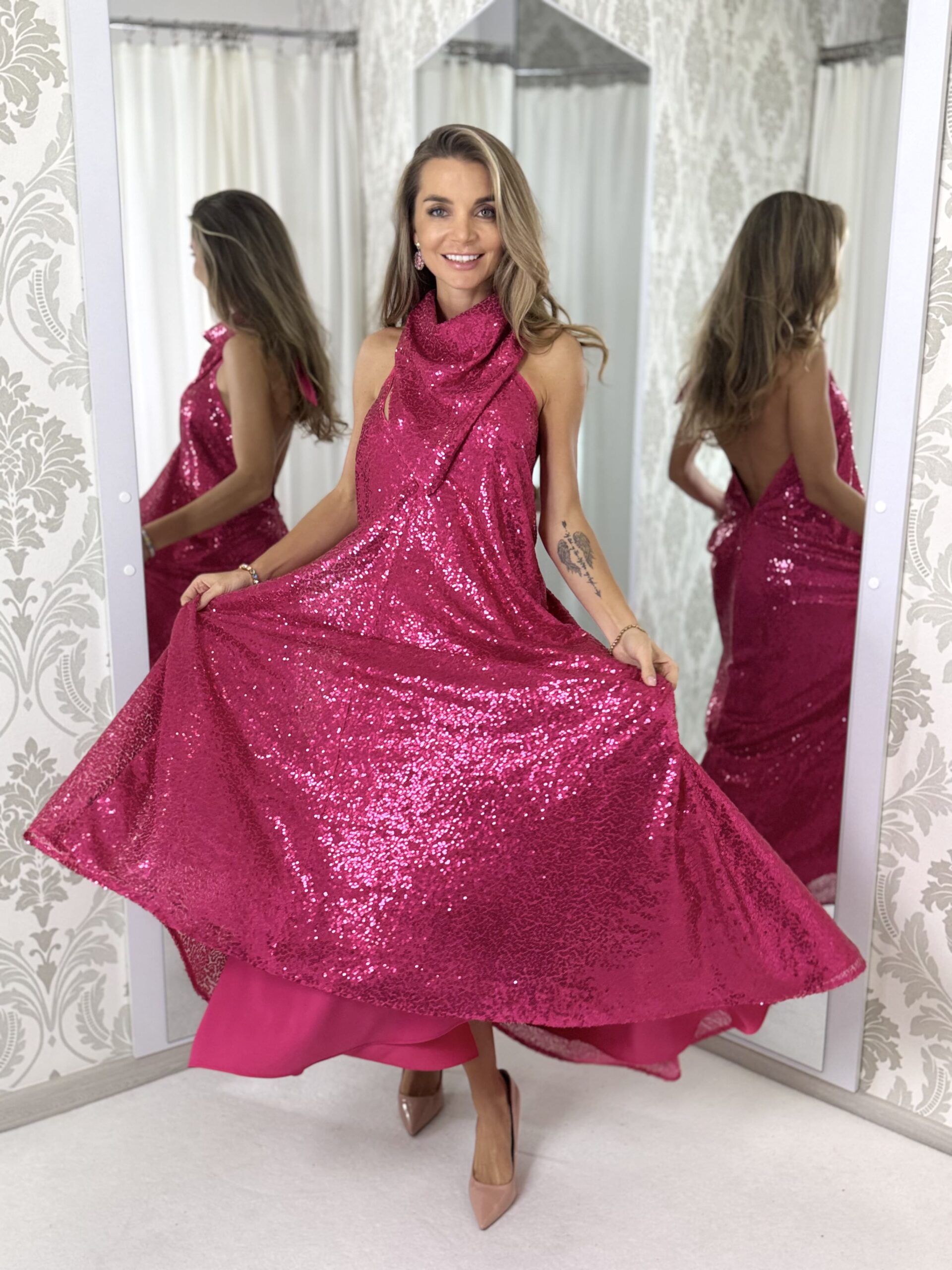 Dress Bella Glamour RASPBERRY - Image 8