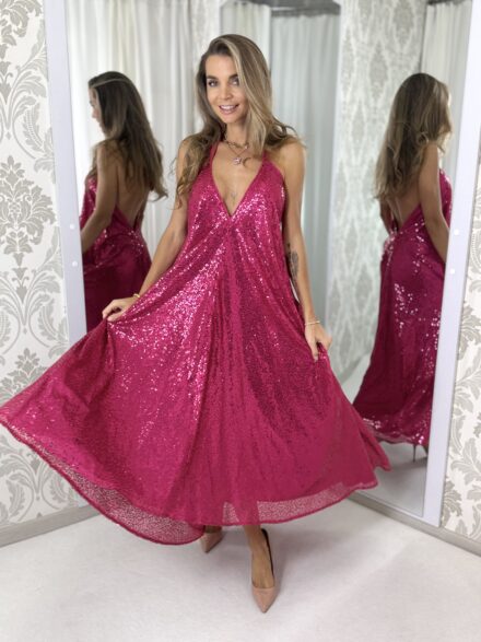 Dress Bella Glamour RASPBERRY