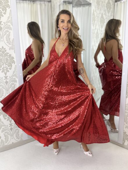 Dress Bella Glamour RED