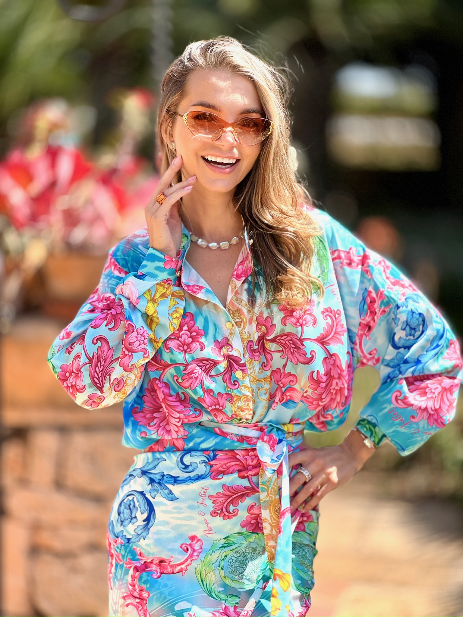 Set Lady BARBADOS (Koszula + Spódnica) - obrazek 2