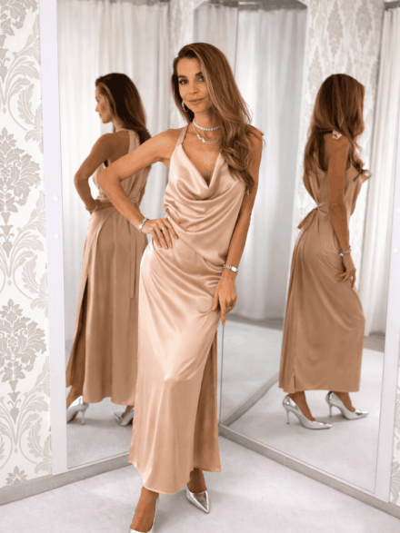CEREMONY PEACH Multiway Long Dress
