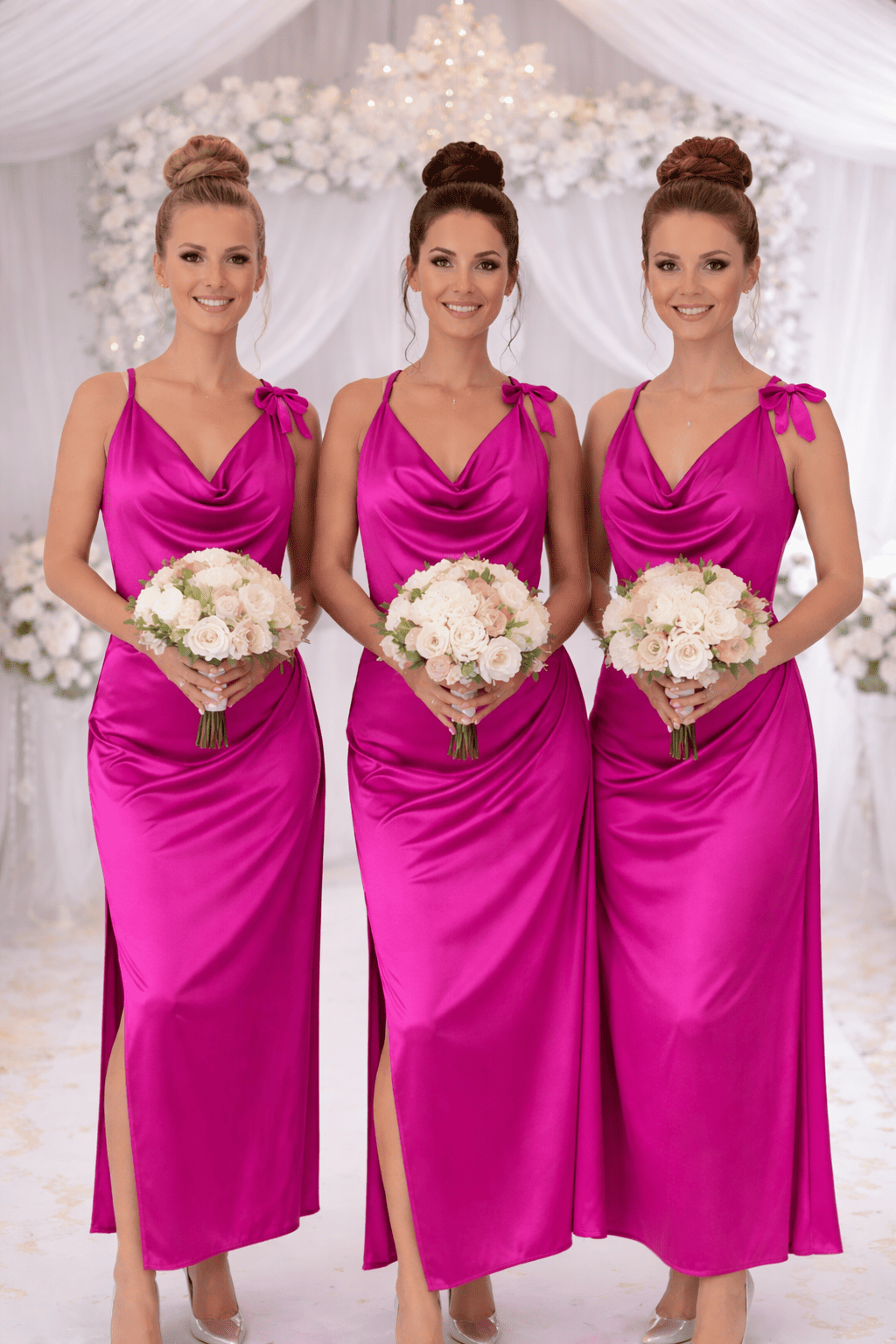 CEREMONY FUCHSIA Multiway Long Dress - Image 4